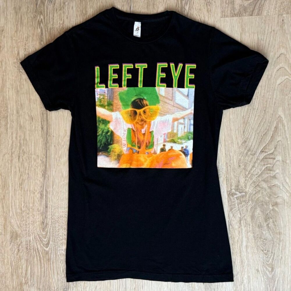 Smart Blanks Left Eye TLC Graphic T-Shirt Black Small Vintage Style